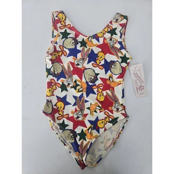 Vintage NWT Looney Tunes Harrison Hard Body Leotard Dance Sz Small - Picture 1 of 2